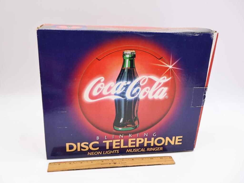 Electronic Coca-Cola Collectables Including Disc Telephone - 13