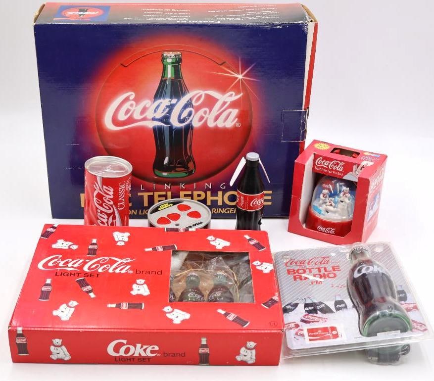 Electronic Coca-Cola Collectables Including Disc Telephone (1 of 15)