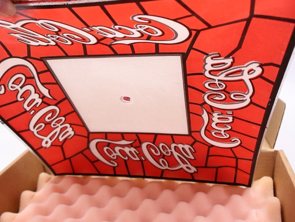 Coca-Cola 'Stained Glass' Lamp Shade and Dish Set - 3