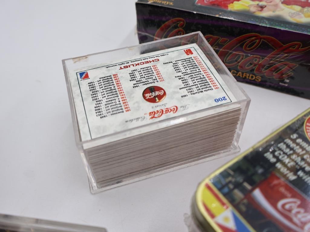 Large Lot of Coca-Cola Trading Cards and Coke Caps - 18