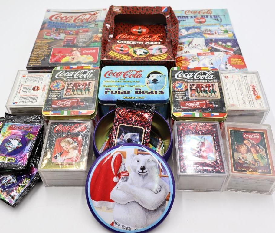 Large Lot of Coca-Cola Trading Cards and Coke Caps (1 of 20)