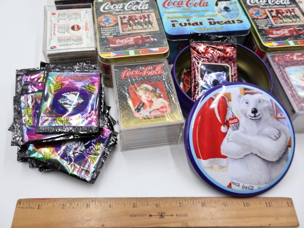 Large Lot of Coca-Cola Trading Cards and Coke Caps - 2