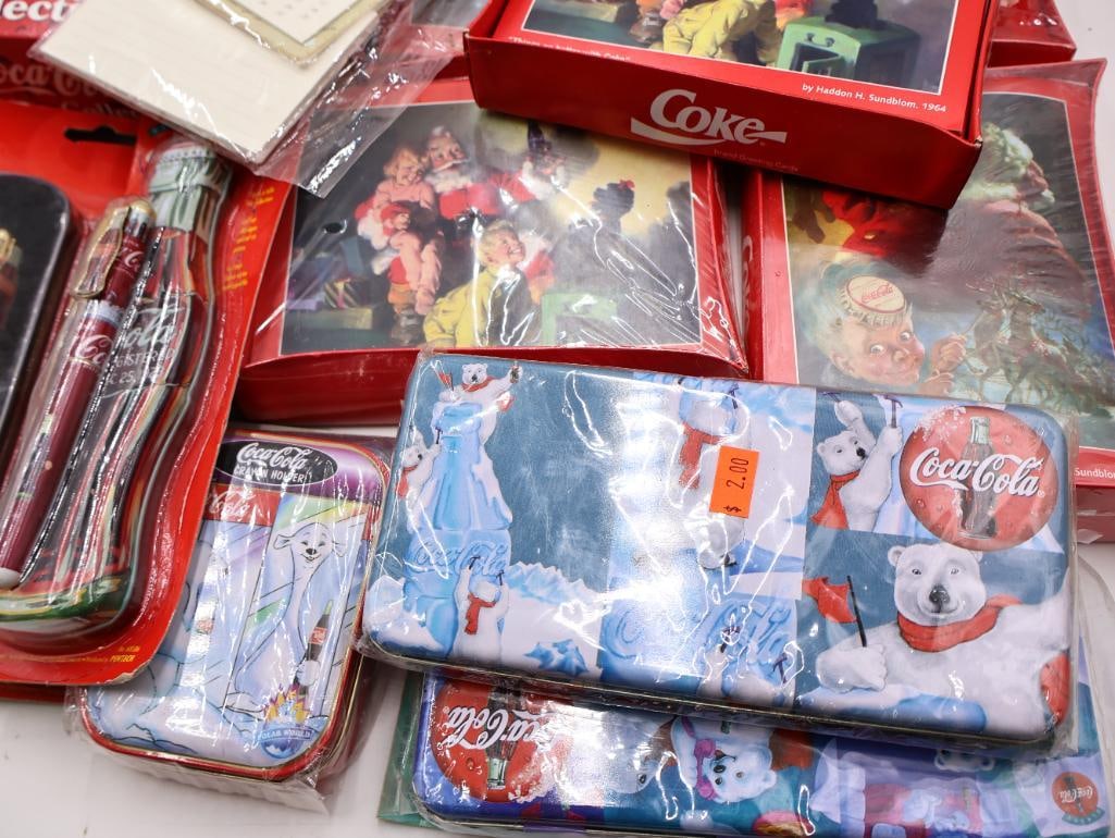 Large Lot of Coca-Cola Desk Collectables - 4