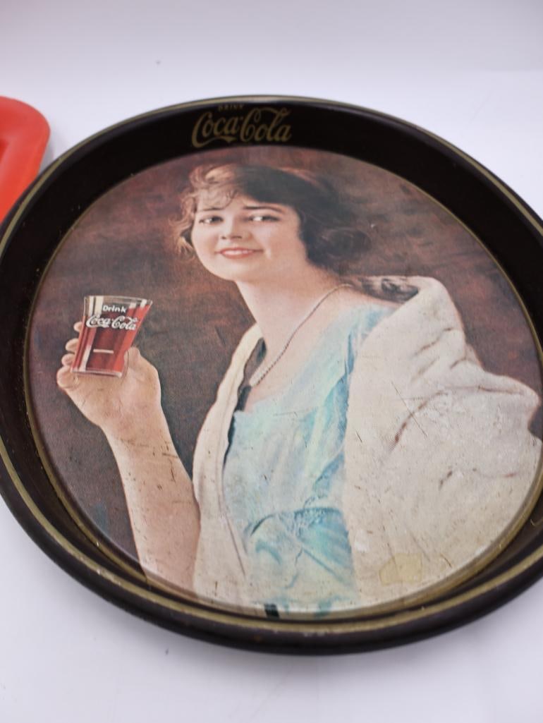 Seven Coca-Cola Metal Trays - 12