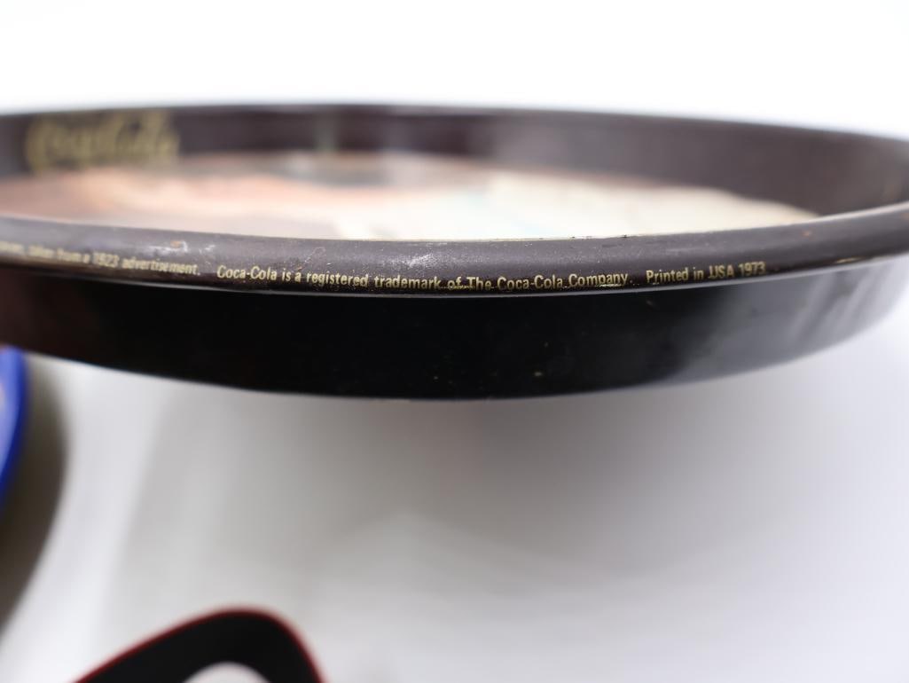 Seven Coca-Cola Metal Trays - 13