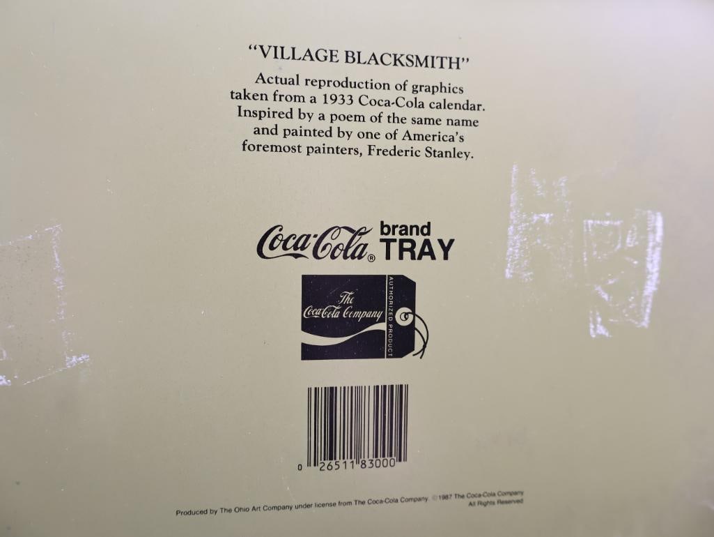 Seven Coca-Cola Metal Trays - 7