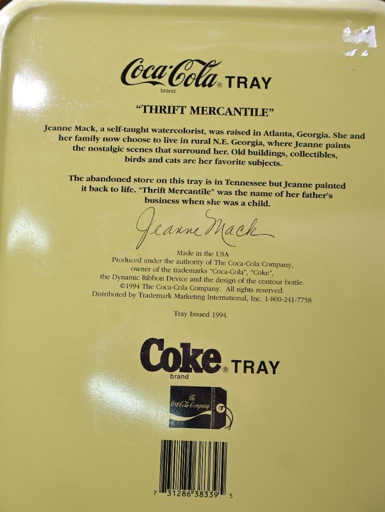 Seven Coca-Cola Metal Trays - 9