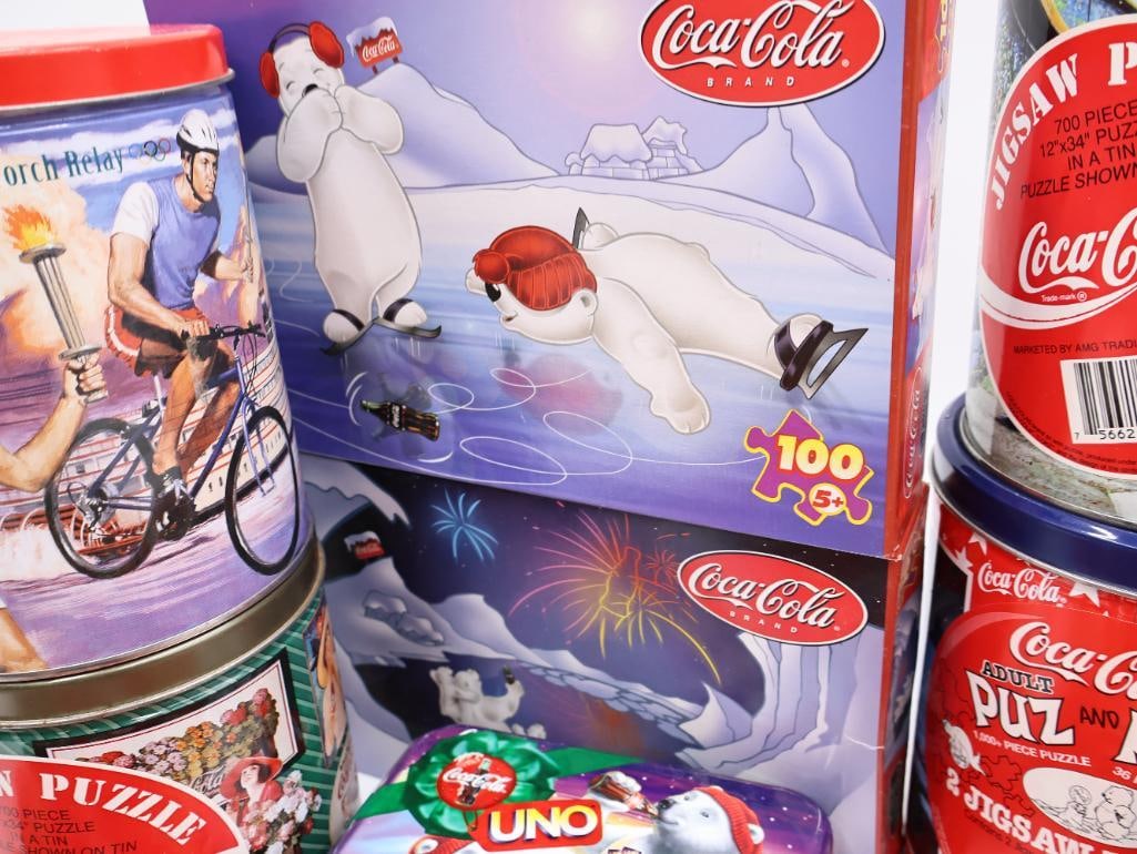 Large Lot of Coca-Cola Games - 13