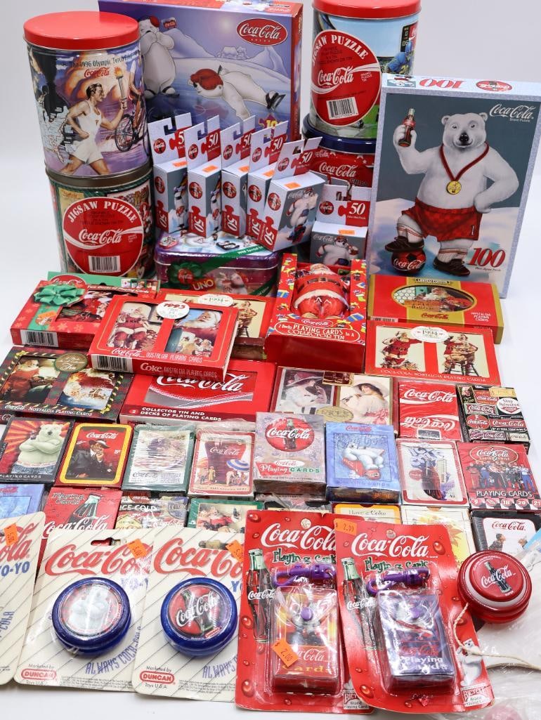 Large Lot of Coca-Cola Games (1 of 15)