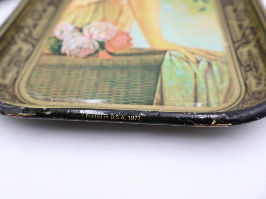 Six Coca-Cola Metal Trays - 12