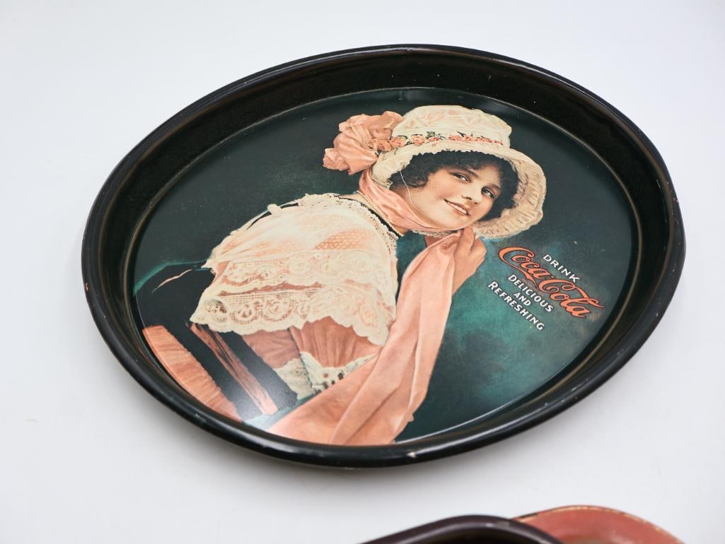 Six Coca-Cola Metal Trays - 14