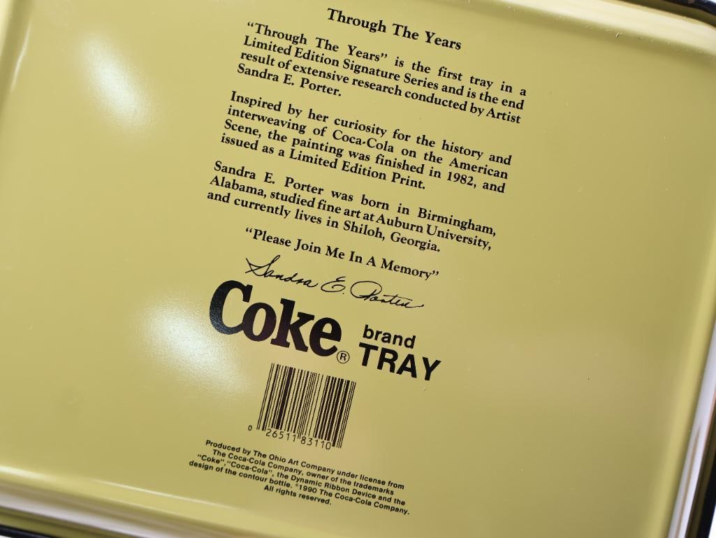 Six Coca-Cola Metal Trays - 5