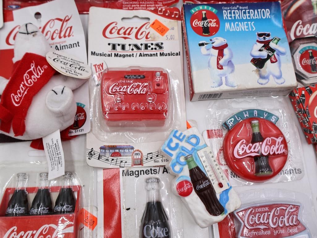 Large Lot of Coca-Cola Collectable Magnets and More - 18