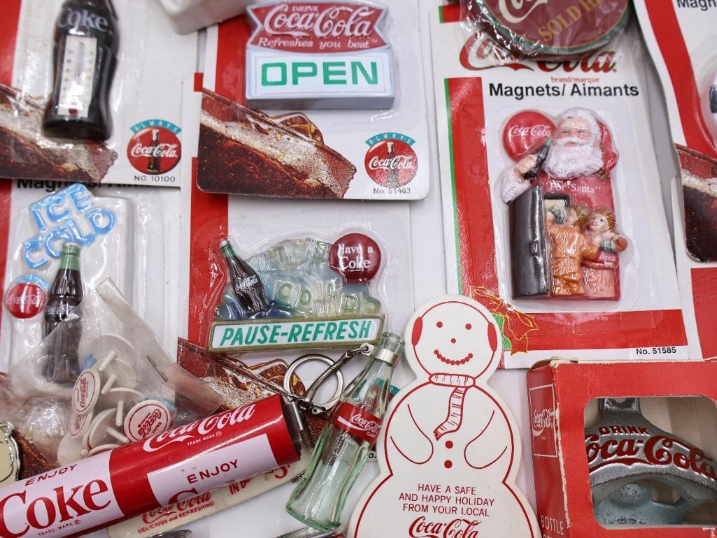 Large Lot of Coca-Cola Collectable Magnets and More - 20