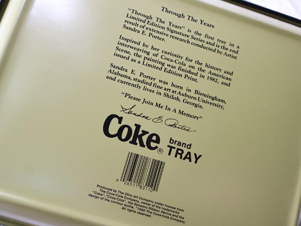 Seven Coca-Cola Metal Trays - 10
