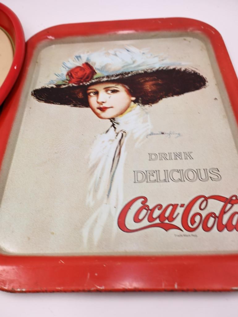 Seven Coca-Cola Metal Trays - 13