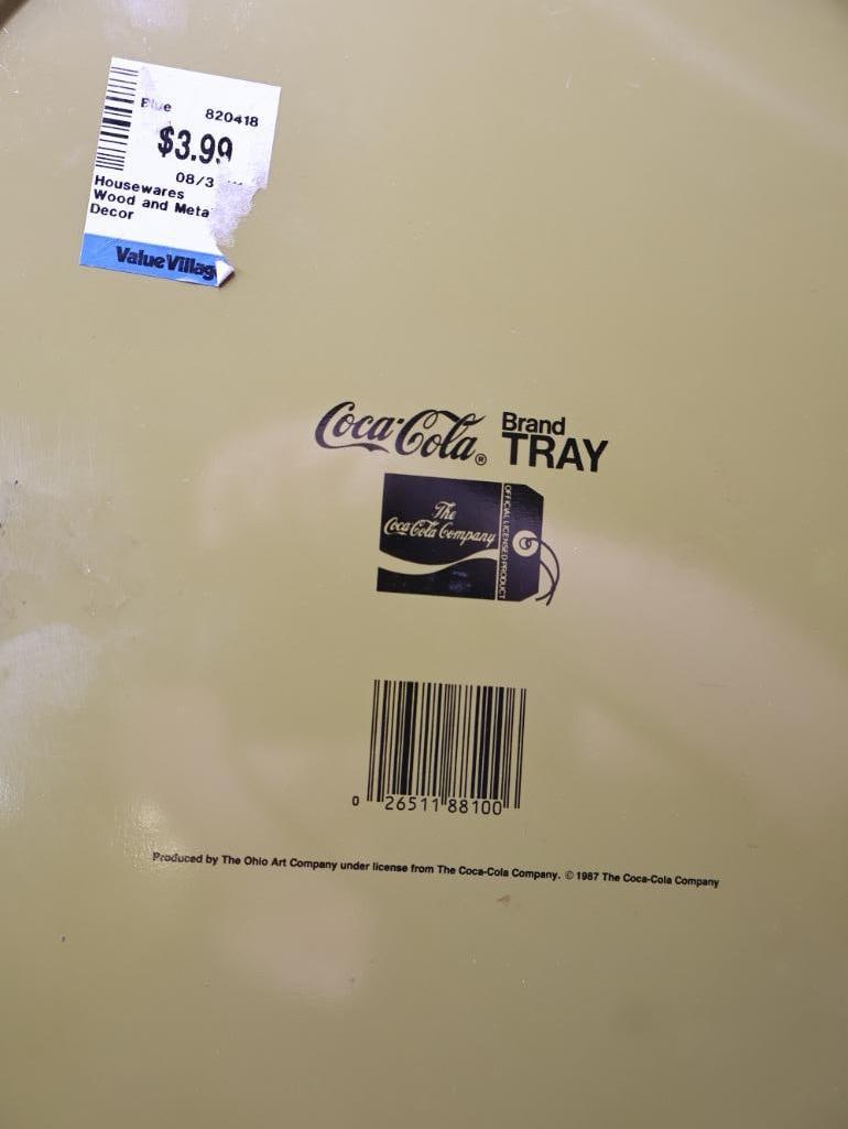 Seven Coca-Cola Metal Trays - 16