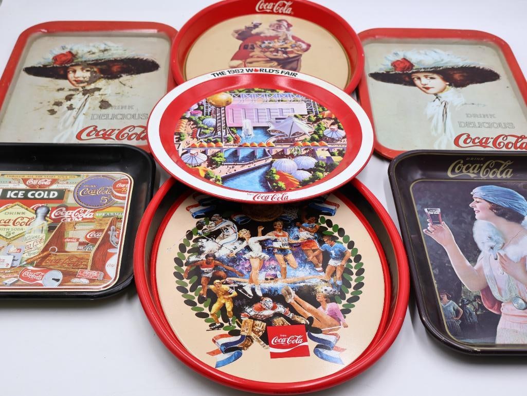 Seven Coca-Cola Metal Trays (1 of 16)