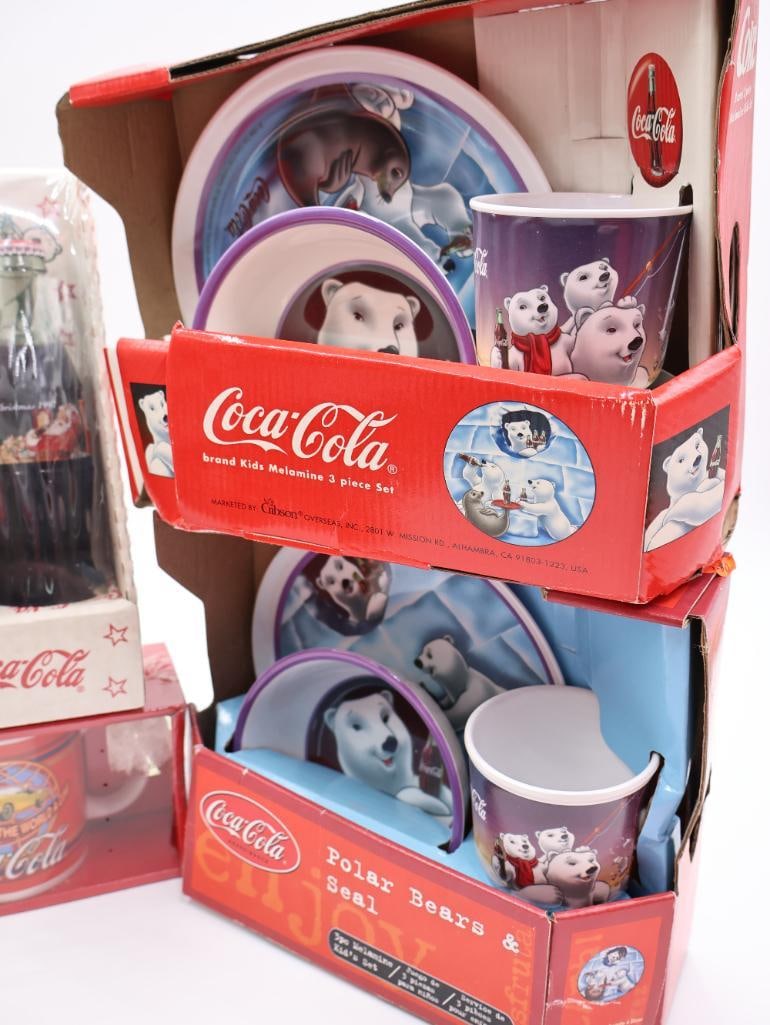 Large Lot of Coca-Cola Mugs and Sets - 12