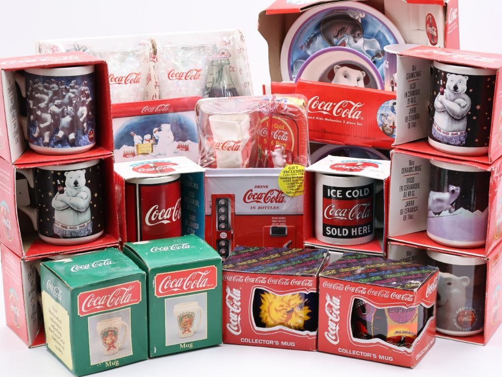 Large Lot of Coca-Cola Mugs and Sets (1 of 16)