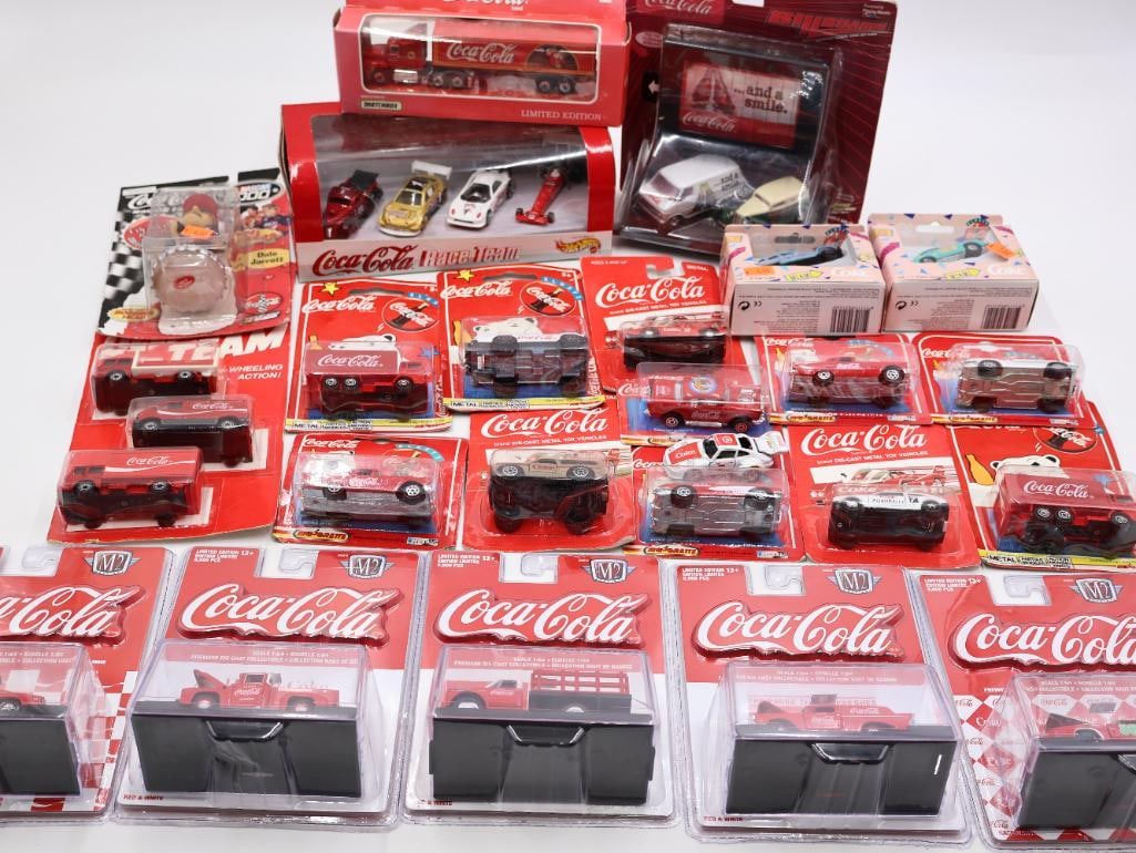 Coca-Cola Collectable Diecast Cars: In original packaging, please see all photos for what's included