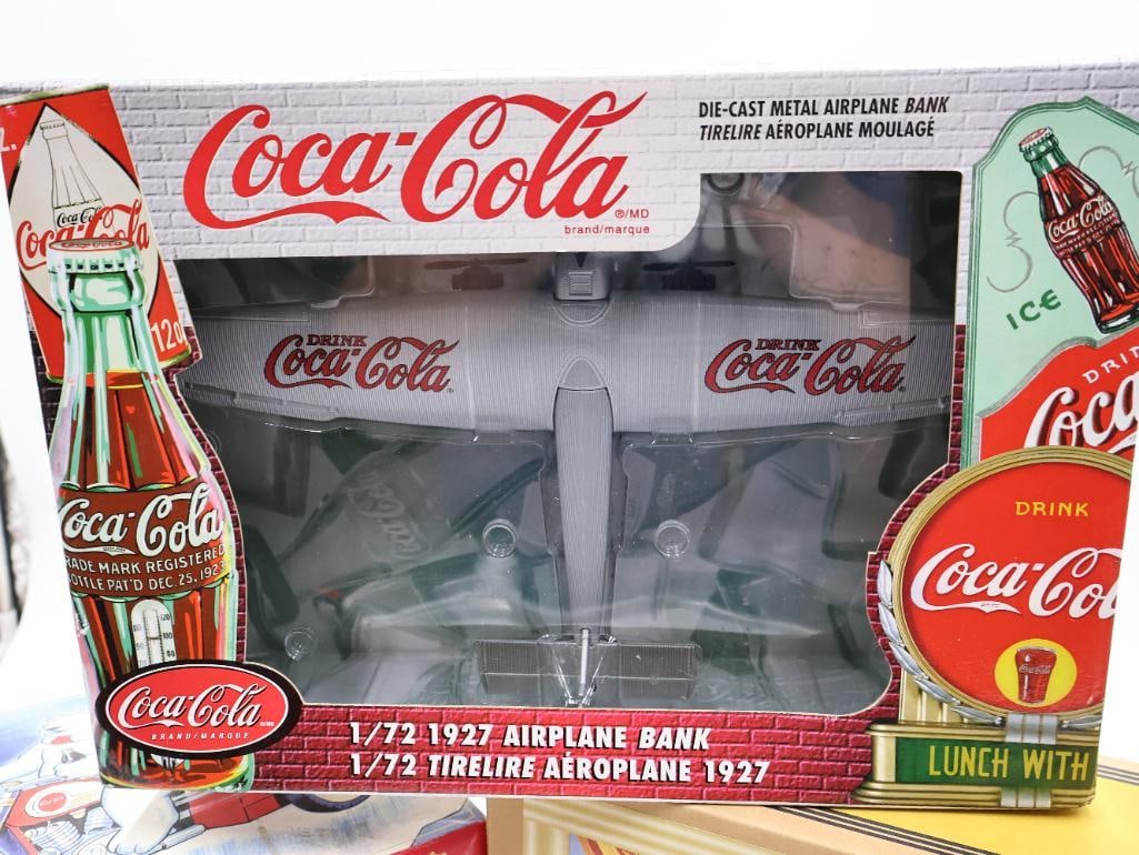 Coca-Cola Tintype Motorbike and Diecast Planes - 4