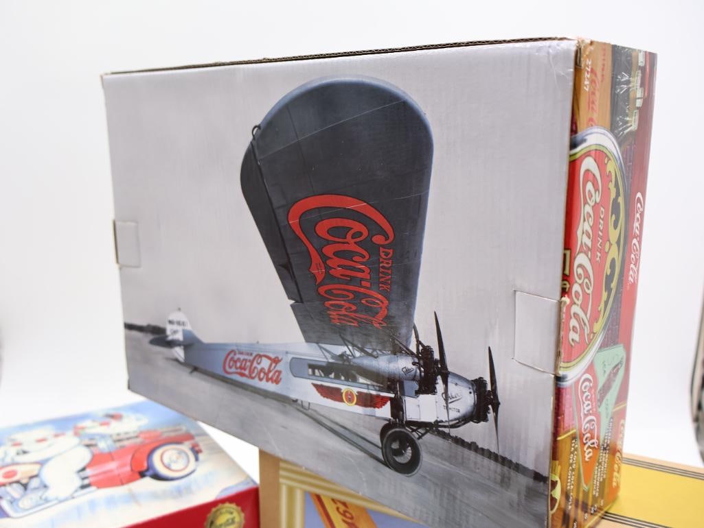 Coca-Cola Tintype Motorbike and Diecast Planes - 5