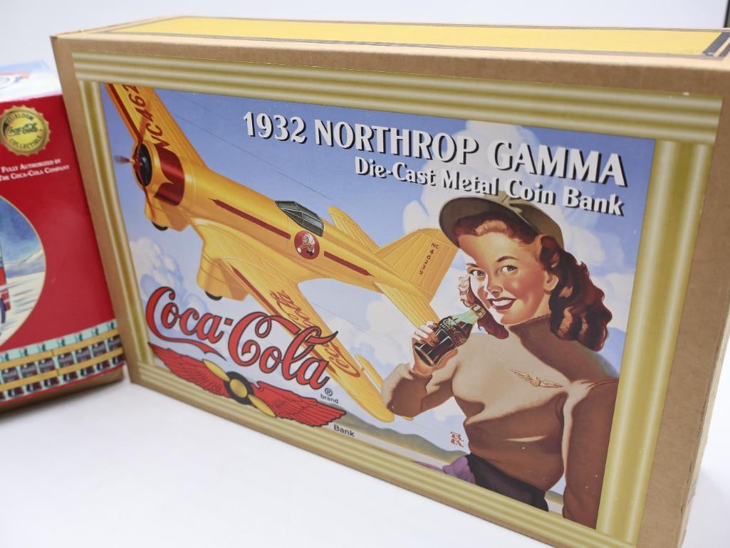 Coca-Cola Tintype Motorbike and Diecast Planes - 7