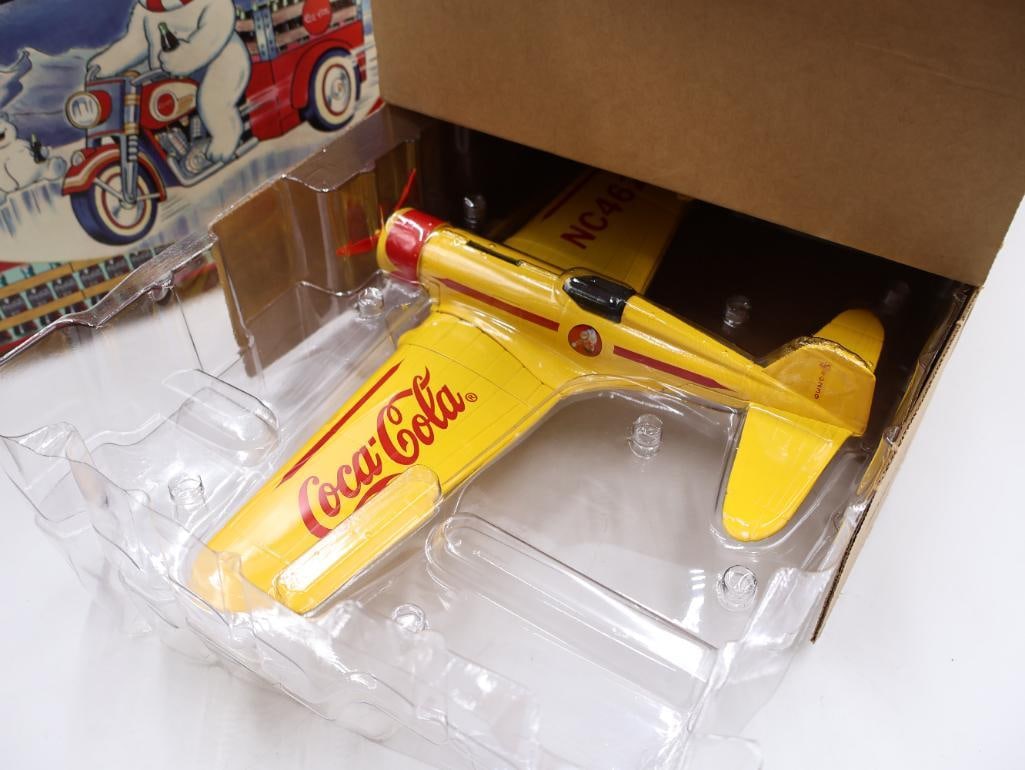 Coca-Cola Tintype Motorbike and Diecast Planes - 9