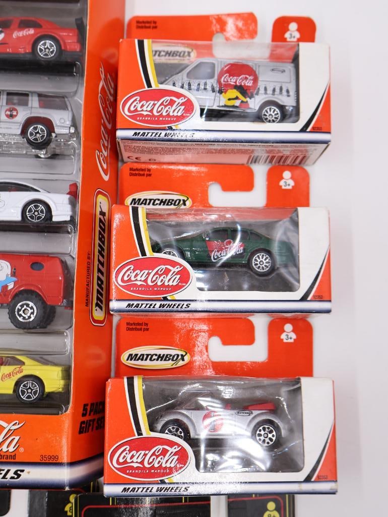 Large Lot of Matchbox Coca-Cola Diecast Cars - 11