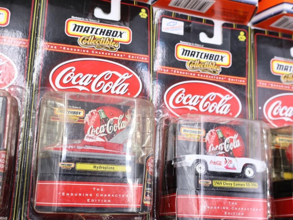 Large Lot of Matchbox Coca-Cola Diecast Cars - 6