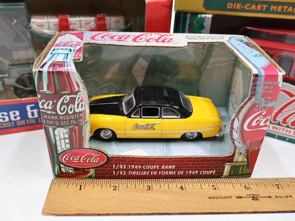 Nine Coca-Cola Diecast Vehicles - 2