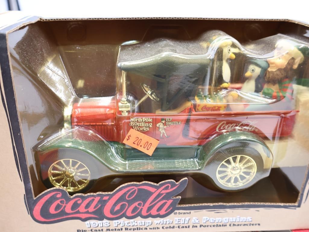 Nine Coca-Cola Diecast Vehicles - 9