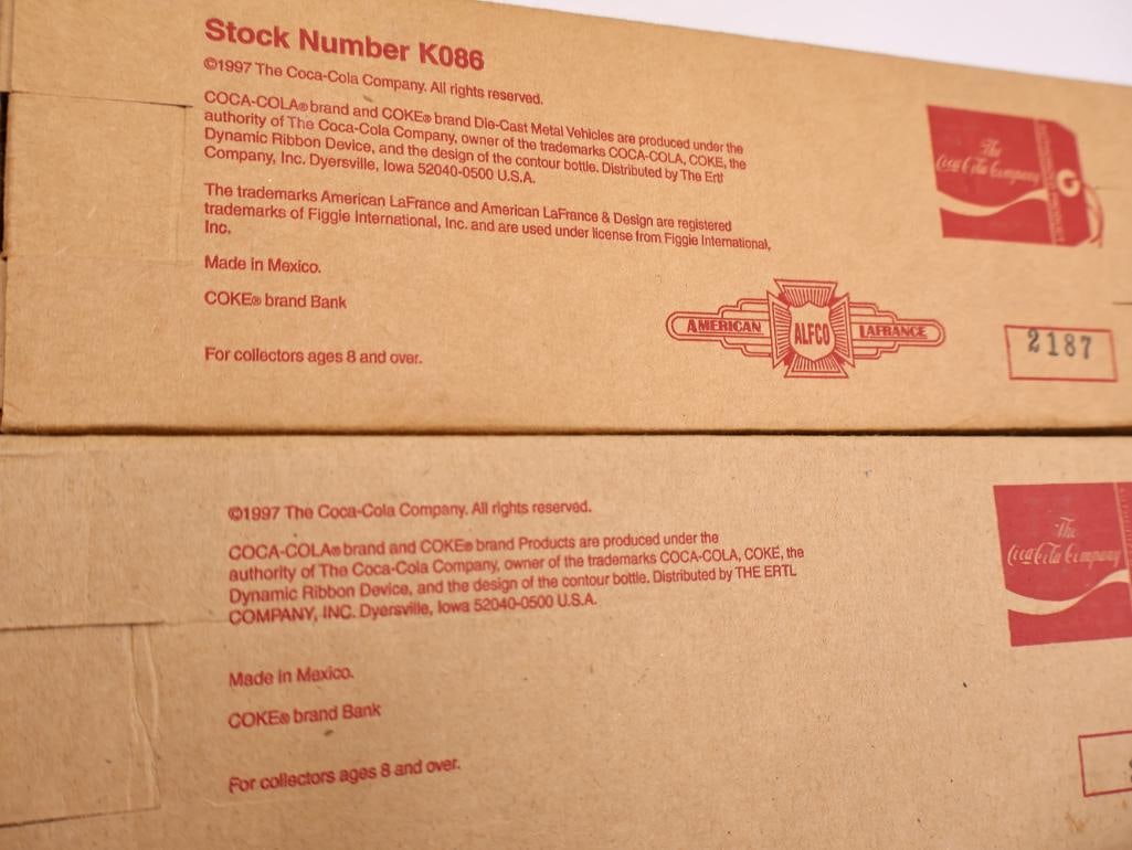 Ten Coca-Cola Collectable Diecast Vehicles - 10