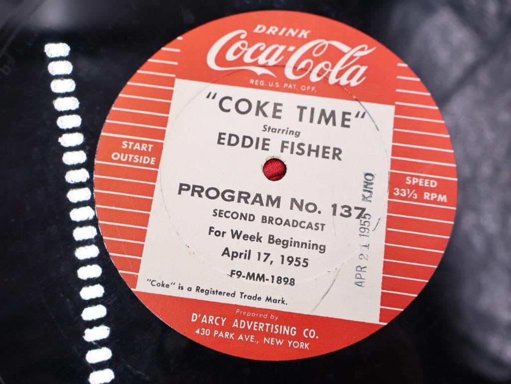 Vintage Coca-Cola Sweater and 'Coke Time' Vinyl Record - 3