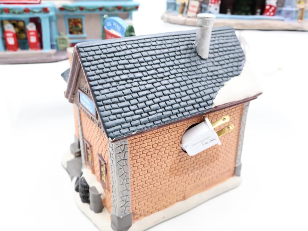 Four Ceramic Miniature Village Buildings - 10