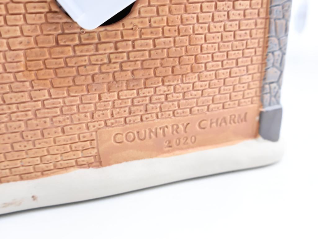 Four Ceramic Miniature Village Buildings - 11