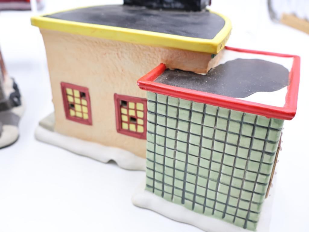 Four Ceramic Miniature Village Buildings - 7