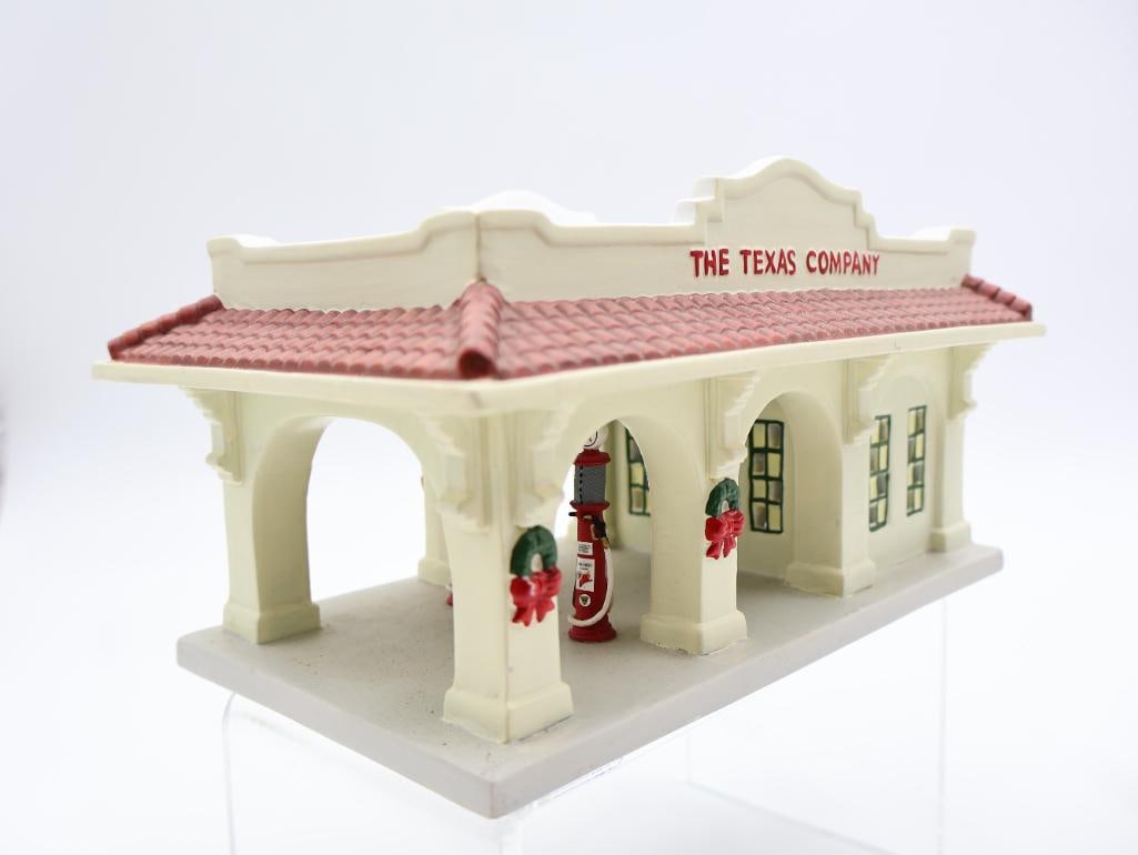 Four Miniature Village Fueling Stations - 14