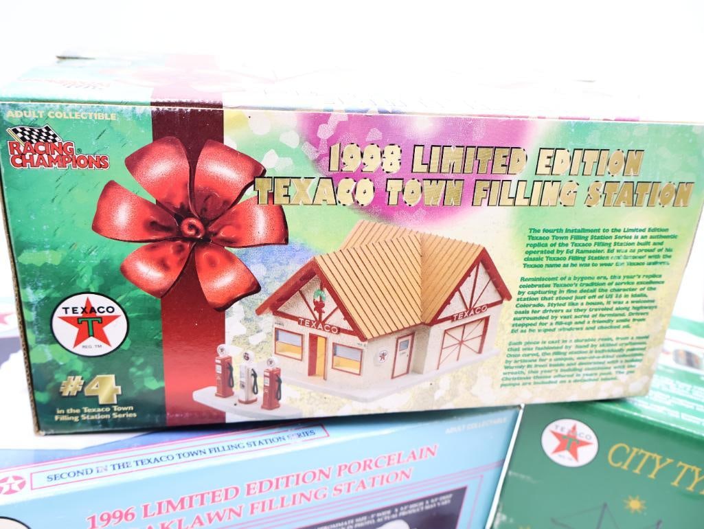 Three Boxed Texaco Miniature Village Fueling Stations - 3