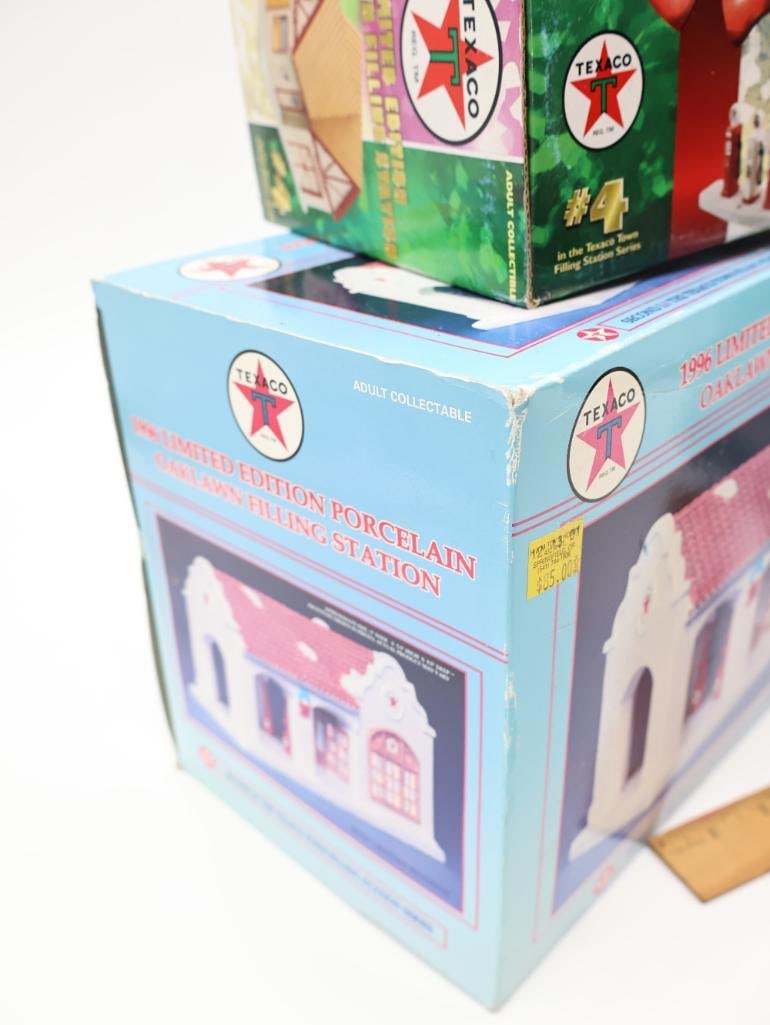 Three Boxed Texaco Miniature Village Fueling Stations - 7