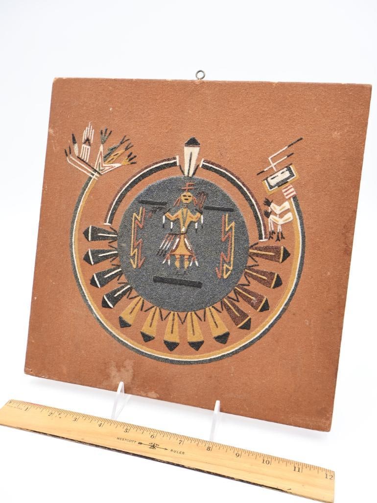 Collection of Native American Inspired including Navajo Sand Painting - 14