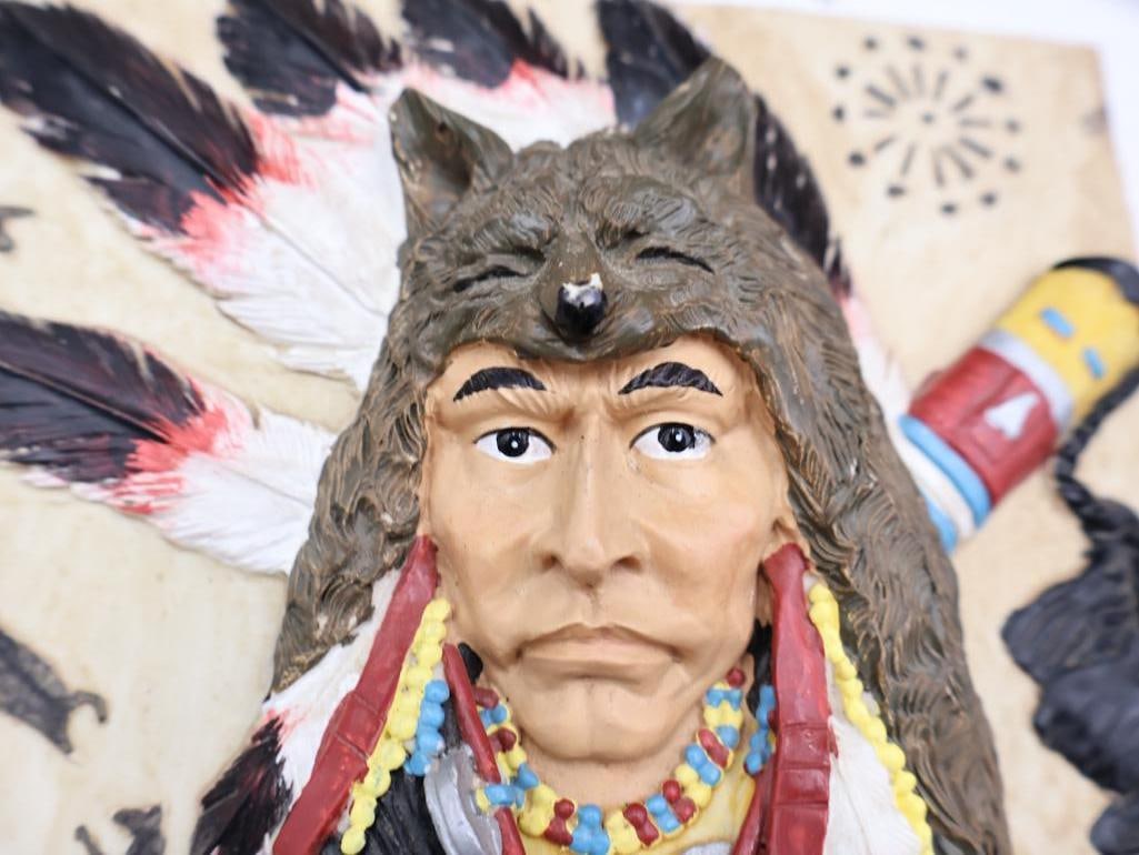 Collection of Native American Inspired including Navajo Sand Painting - 4