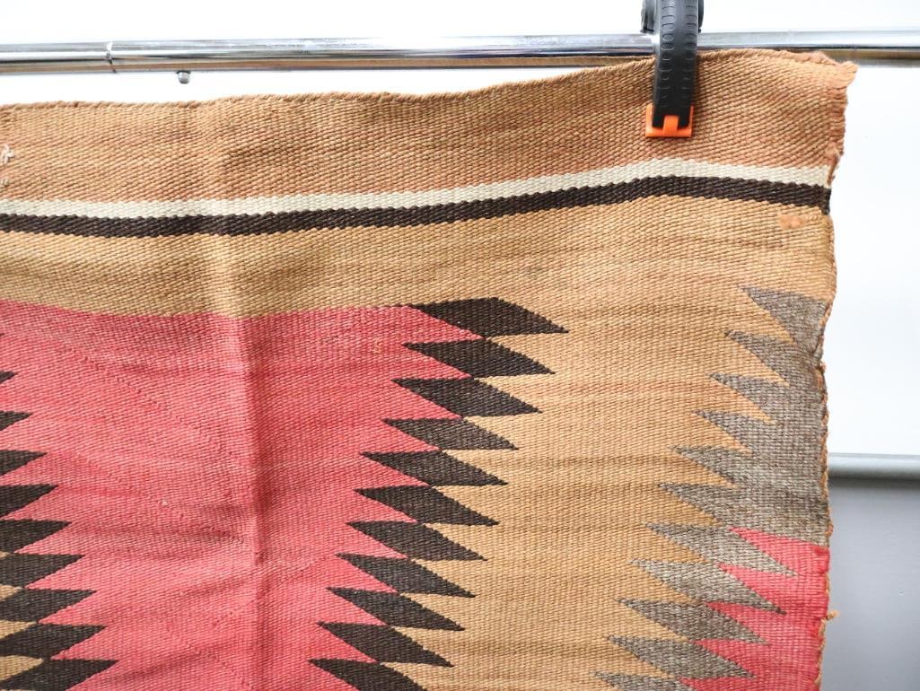 Antique Navajo Eye Dazzler Woven Textile - 4