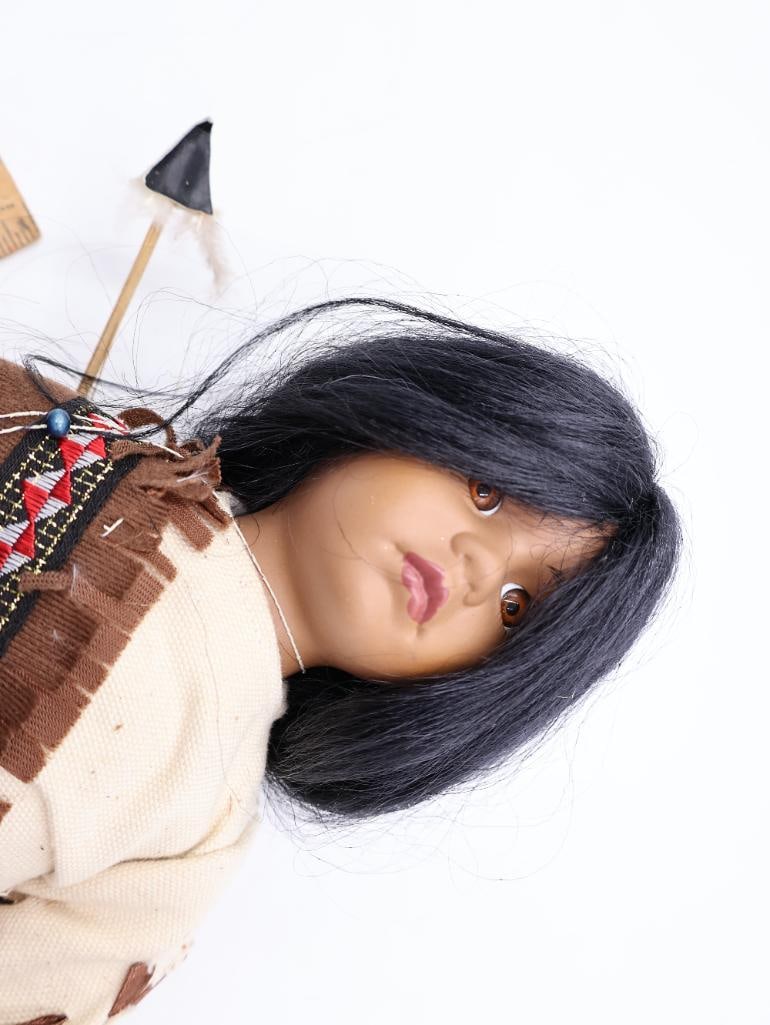 Vintage Tonto Doll and Native American Girl - 3