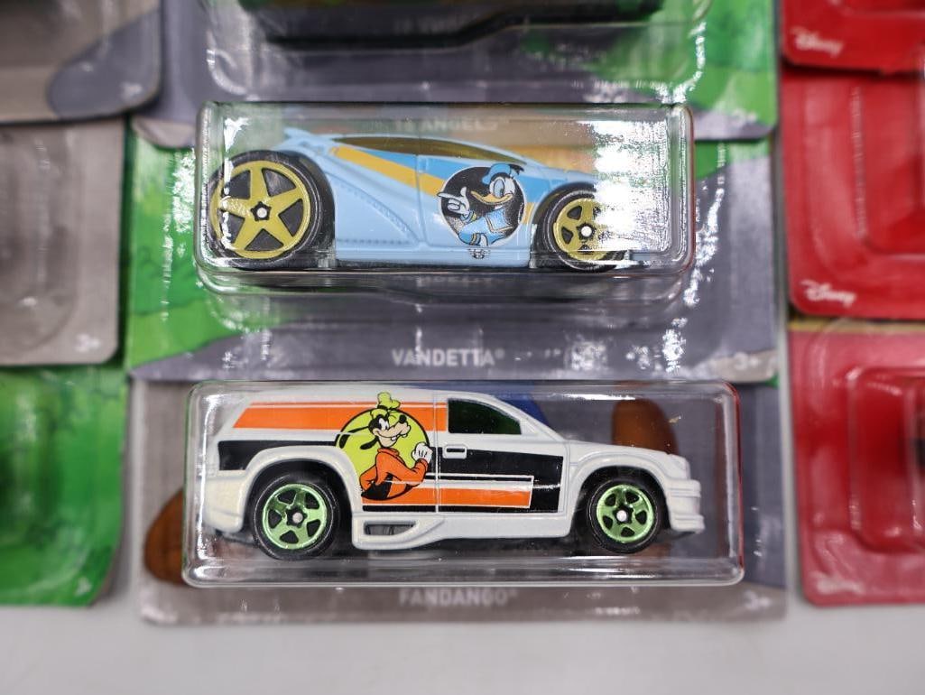 Disney Diecast Hot Wheels Cars - 6