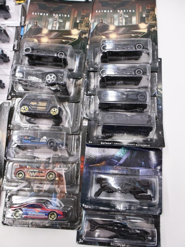 Large Lot of Batman and Justice League Hot Wheels Diecast Cars - 6