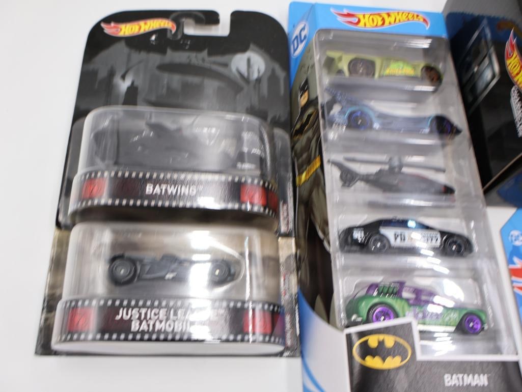 Large Lot of Batman and Justice League Hot Wheels Diecast Cars - 8