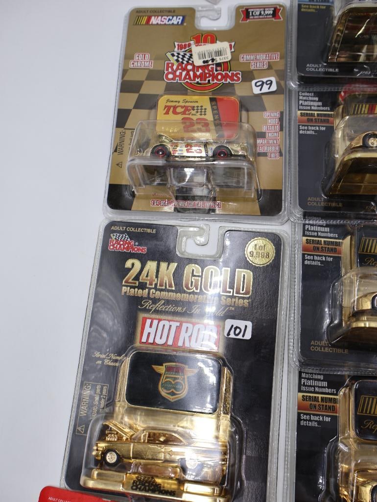 Racing Champions Platinum and 24k Gold Plated Diecast Cars - 5