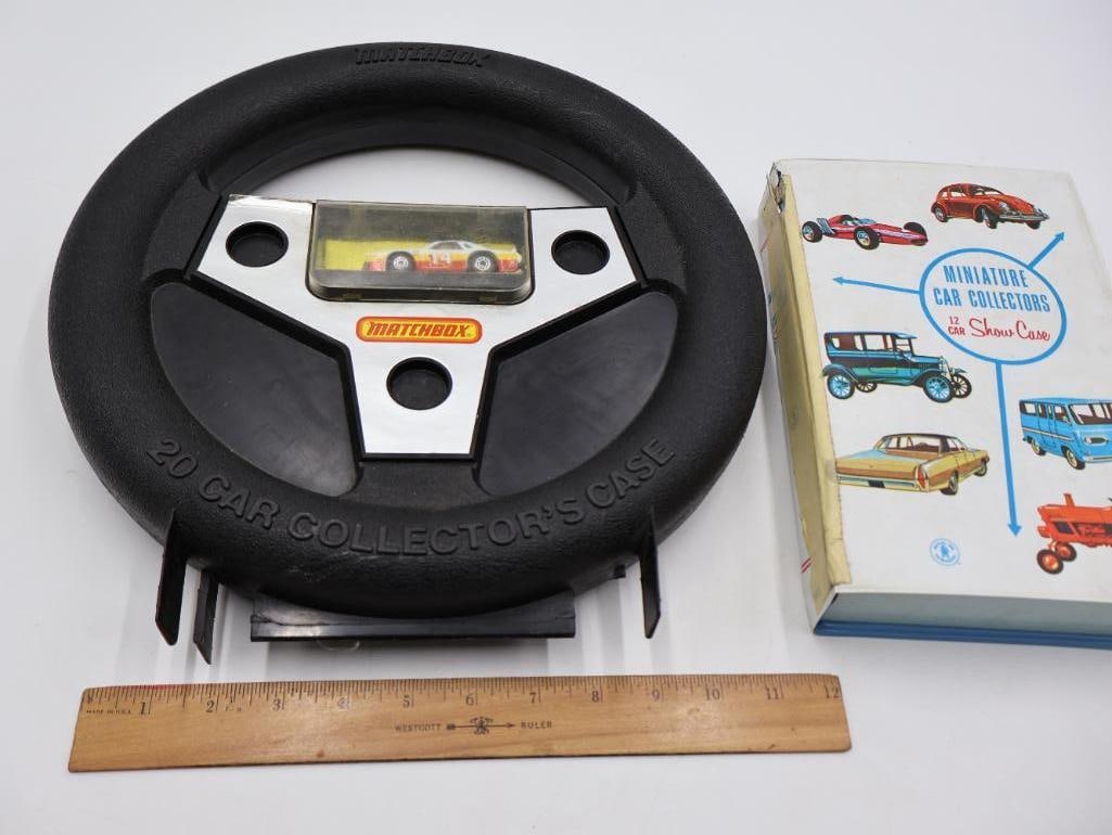 Vintage Matchbox Steering Wheel Case and Car Collector Showcase - 2